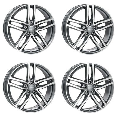4 Alutec Felgen Ikenu 7.5Jx17 ET38 5x112 GRAPFP für AUDI A3 A3 Sportback Limousine