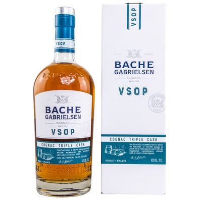 Bache-Gabrielsen VSOP Cognac Triple Cask 0,7 ltr. 40% Vol. Geschenkpackung