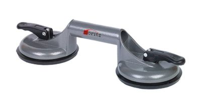 Saugheber bis 100 kg mit 2 Saugnäpfen Aluminium