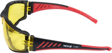 Schutzbrille Komfort+ mit gelben Gläsern