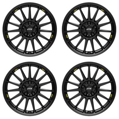4 ATS Felgen StreetRallye 7.5Jx18 ET38 4x108 SW für FORD B-MAX EcoSport Fiesta Fusion