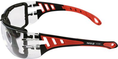 Schutzbrille mit klarem Visier und elastischem Band