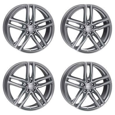 4 Alutec Felgen Ikenu 6.5Jx17 ET38 4x100 GRA für NISSAN Micra Note