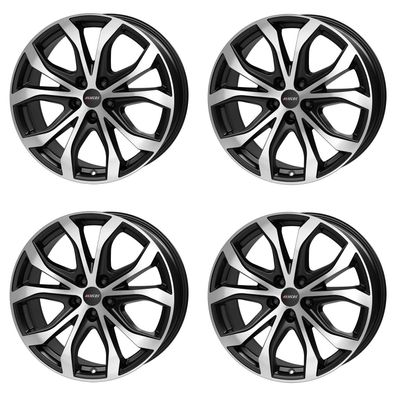 4 Alutec Felgen W10 X 8.0Jx18 ET45 5x108 SWFP für VOLVO C30 S40 V50 S60 V60 S60 S60