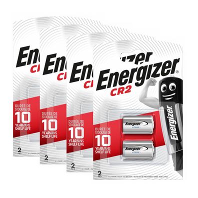 4x Energizer CR2 CR15H270 CR17355 Lithium Power Photo Batterie 3V 2er Blister