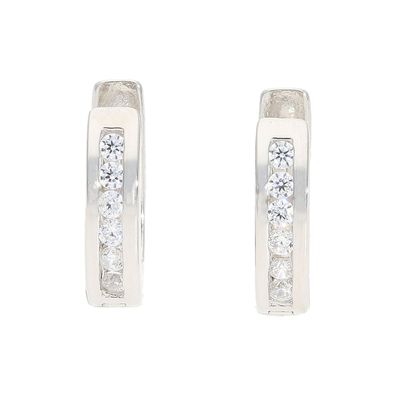 Creolen Silber 925 Zirkonia JL10-06-3141 JuwelmaLux