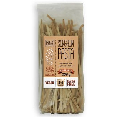 Mill & Folks Sorghum Tagliatelle 200g / glutenfrei / vegan