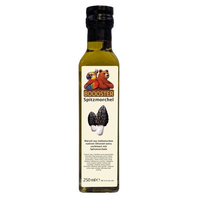 Apsu Boooster Spitzmorchel Würz-Öl 250ml Natives Olivenöl Extra aus Italien