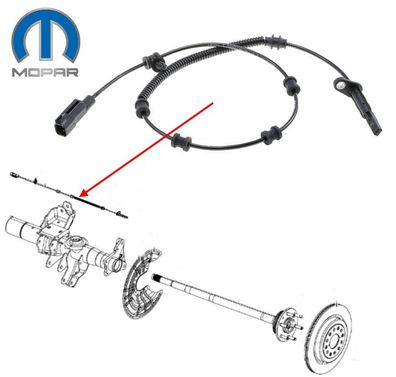 ABS Sensor hinten RAM 1500 ab Bj:2019+ (Gen.5)