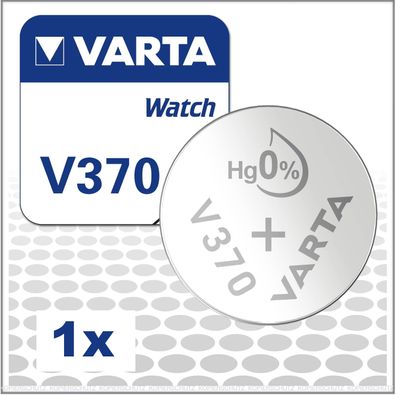 1x Varta V370 / SR69 Watch Uhrenbatterien Fachhandelsware V 370 SR920W