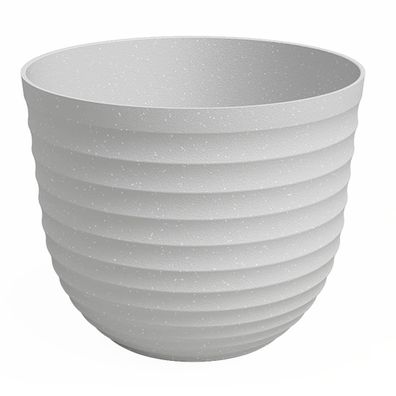 artevasi© HAVANA WAVES Pflanztopf Limestone Grey hellgrau Ø 20 cm - Kunststoff