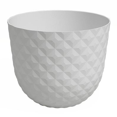 artevasi© HAVANA Tropical Pflanztopf Granite White weiß Ø 30 cm - Kunststoff