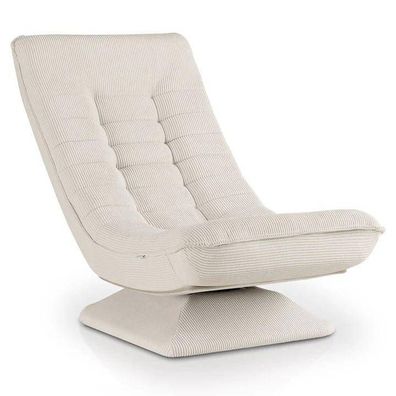 Relaxsessel Loungesessel Sessel gepolstert Lesesessel Cord Beige B-WARE