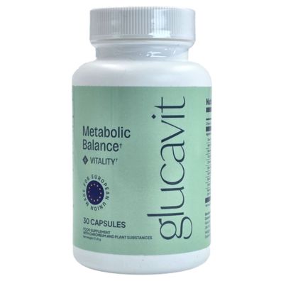GlucaVit Metabolic Balance - 30 Kapseln - Chrom, Grüntee, Berberin Blitzversand