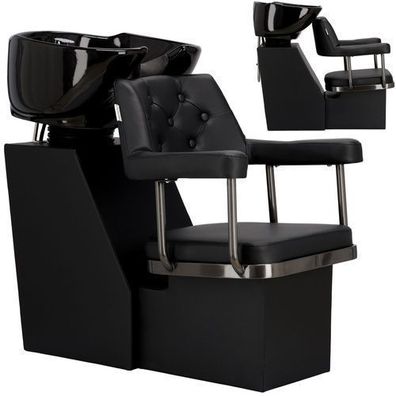 Waschstation Ezra – bewegliche Keramikschüssel mit Armatur, Wasserhahn & Brause