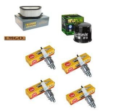 Wartungssatz ?lftilterset Z?ndkerze spark splug passt an Suzuki Gsx 1300 99-07 1
