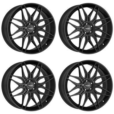 4 Felgen Dotz LongBeach black 10.0Jx20 5x112 für Porsche Macan