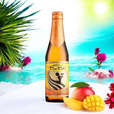 Dju Dju Mango Bier - Exotisches Mango Fruchtbier aus Ghana - Afrika 24 x 0,33L