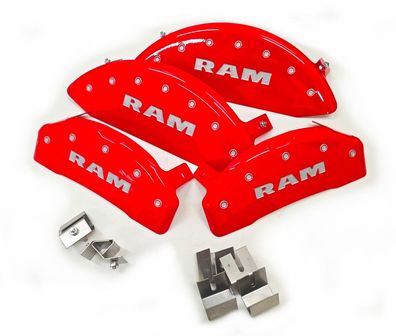 Bremssattel Cover "RAM" Rot pulverbeschichtet RAM1500 Bj:2019+ (Gen.5)