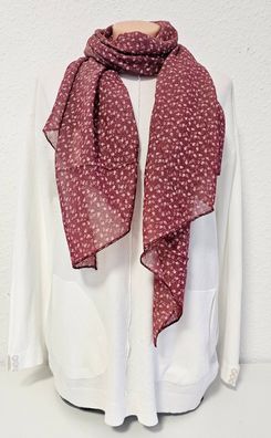 Italy Blogger Schal Halstuch Seide/Baumwolle asymetrisch kleiner Print Beereton