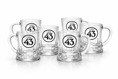 Licor 43 Cuarenta y Tres Shotgläser 6er Set - 2 cl Likör Gläser