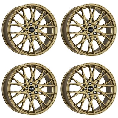 4 Felgen Dotz Fuji gold 8.0Jx18 5x112 für Volkswagen Arteon Beetle Caddy CC Eos Golf
