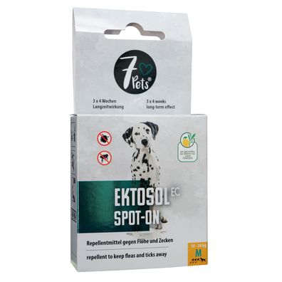 7Pets Ektosol EC Spot-On für Hunde, M - 3x 2,2 ml