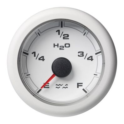 VDO-OceanLink Grauwasserfüllstand-Anzeige Ø52mm Empty-Full 12-24V schwarz oder weiß