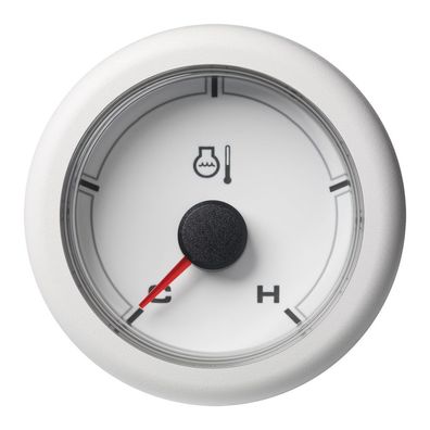 VDO-OceanLink Kühlwasser-Temperaturanzeige Ø52mm 120°C/250°F-Cold/Hot (250°F) 12-24V