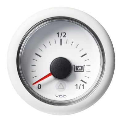 VDO-ViewLine Füllstandsanzeiger Schmutzwasser Ø52mm 0-1/1 8-32V 4-20mA schwarz oder w