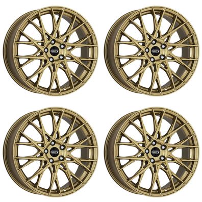 4 Felgen Dotz Fuji gold 8.0Jx19 5x112 für Fiat 500