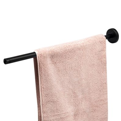 bremermann Bad-Serie PIAZZA BLACK - Teleskop-Handtuchstange, Edelstahl, schwarz