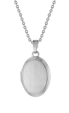 trendor Schmuck Medaillon mit Damen-Halskette Silber 925 75742