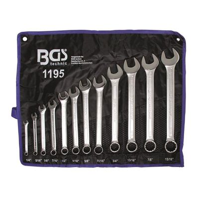 BGS-1195 Maul-Ringschlüssel Zoll 1/4-15/16 12-tlg. Werkzeug
