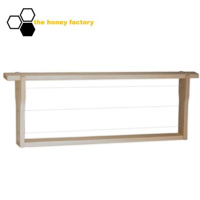 40x Rähmchen Zander 2/3 Flachzarge 159 mm Hoffmannseiten 3-fach gedrahtet Lindenholz