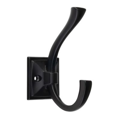 Garderobenhaken Singo Kleiderhaken Schwarz matt Wandhaken Haken Garderobe modern