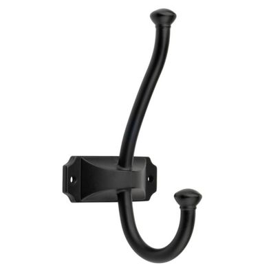 Garderobenhaken Oris Kleiderhaken Schwarz matt Wandhaken Garderobe Haken modern