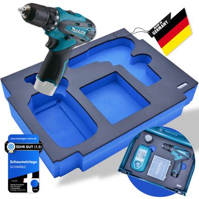 SCHWÄBLE® Schaumeinlage Schaumstoffeinlage für Makita Bohrschrauber DF330