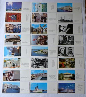 24 AK Panzerkreuzer Aurora Mappe