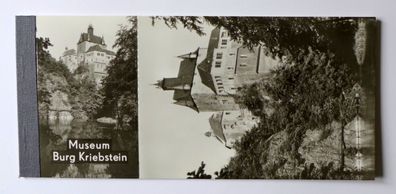 6 AK Museum Burg Kriebstein DDR Ansichtskarte Mappe