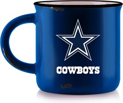 NFL Kaffeetasse Dallas Cowboys Vintage Used-Look Tasse Mug 400ml 094131233222