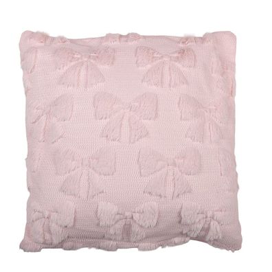 Clayre & Eef Dekokissen 45x45 cm Rosa Synthetisch (Gr. 45x45x4 cm)