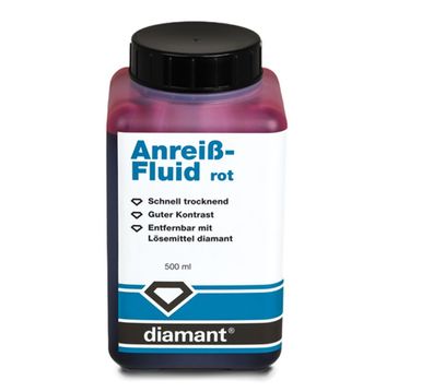 Anreiß-Fluid, rot, Flasche 500ml