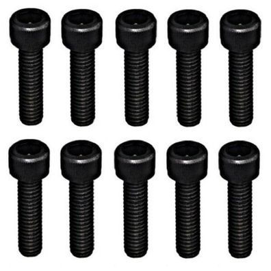 10x Innensechskantschraube M6 x 30 ISO4762 12.9 schwarz