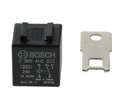 Mini-Relais Bosch 0986AH0625 12V 30A ers. 0332204102 0332204108 0332204125
