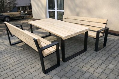 Gartensitzgruppe Moderno Unbehandelt