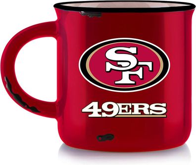 NFL Kaffeetasse San Francisco 49ers Vintage Used-Look Tasse Mug 400ml 094131233406