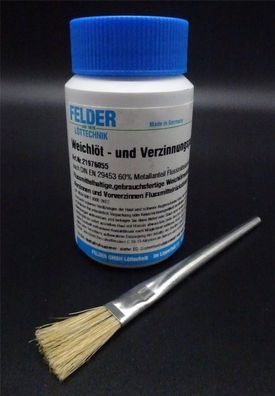 250g Karosserie Löt- und Verzinnungspaste Sn97Cu3 60% Metallanteil incl. Pinsel