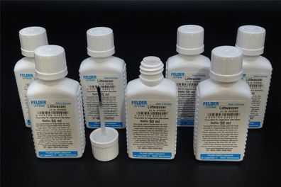 7x 50ml Lötwasser mit Pinsel Felder Flussmittel für allgemeine Lötarbeiten Löten