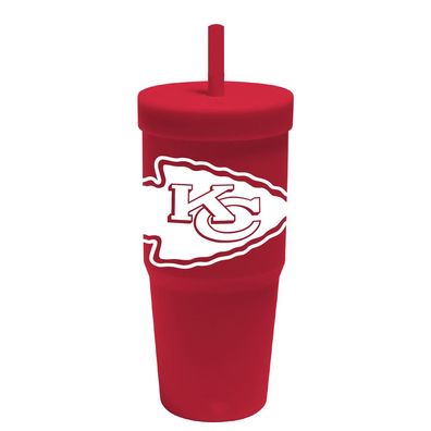 NFL Kansas City Chiefs Trinkbecher Tumbler Strohhalm 940ml Silikon 10943156313